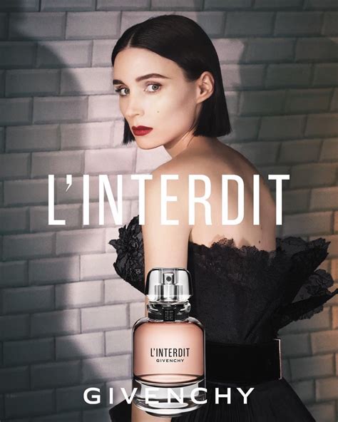 rooney mara pub givenchy|Givenchy rouge interdit notes.